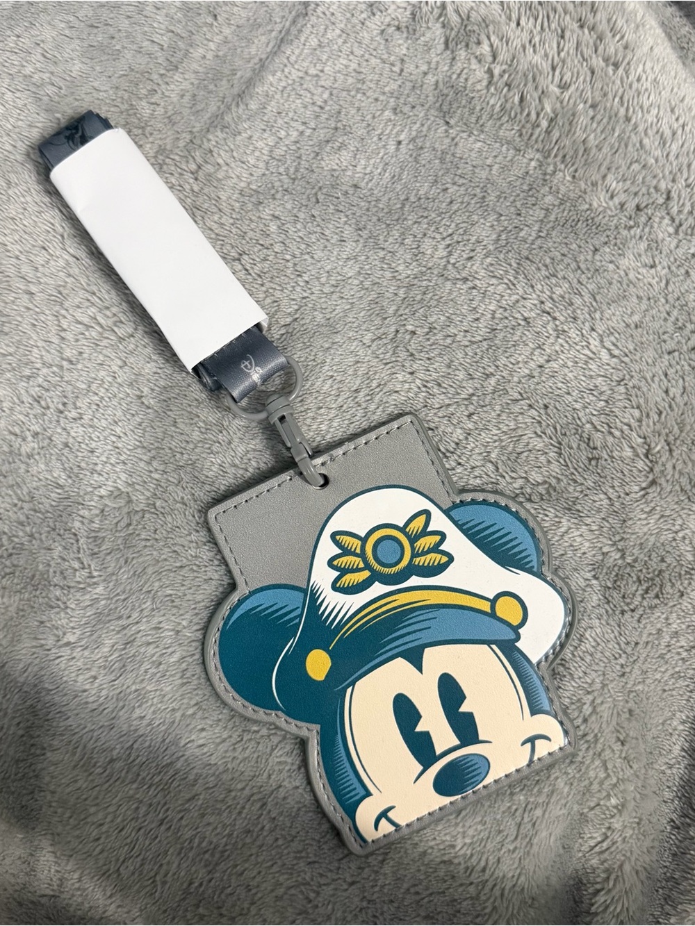 Disney Cruise Line Mickey Mouse card or ID holder with neck lanyard